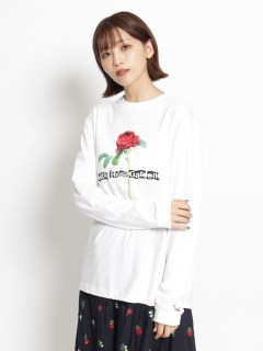 ハク(H.A.K)のLittle Rose GardenプリントTシャツ Ｔシャツ