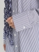 アシンメトリーフリル ストライプロングシャツ（トップス/シャツ）のサムネイル画像