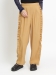 レーヨンポリエステルナチュラルワッシャーフリルテーパードトラックパンツ 裾タブ付き（パンツ/スウェットパンツ）のサムネイル画像
