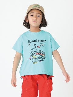ハッカキッズ(hakka kids)のハンバーガープリントTシャツ Ｔシャツ