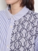 ポプリンストライプ×サークル刺繍ストライプシャツ（トップス/シャツ）のサムネイル画像