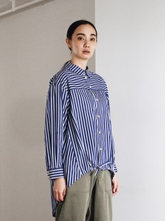 ケイハヤマプリュス(KEI Hayama PLUS)のスーピマ高密度ポプリンストライプ デザインシャツ シャツ