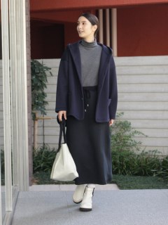 ケイハヤマプリュス(KEI Hayama PLUS)のハイゲージダンボールニットスカート フレアスカート