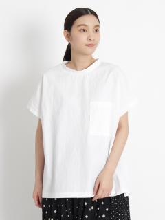 ケイハヤマプリュス(KEI Hayama PLUS)の綿麻ブロード×サイロ天竺Tシャツ Ｔシャツ
