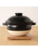 黒釉土鍋 一合炊き 鍋敷き・しゃもじ付き（【Madu】キッチン/土鍋・鍋小物）のサムネイル画像