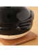 黒釉土鍋 三合炊き 鍋敷き・しゃもじ付き（【Madu】キッチン/土鍋・鍋小物）のサムネイル画像