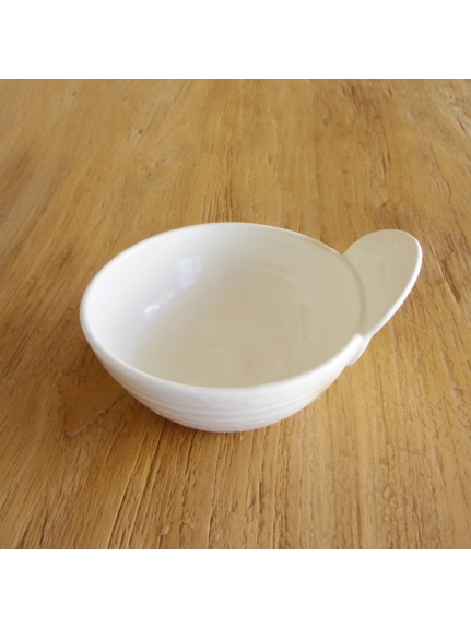 耐熱手付小鉢 白釉（【Madu】キッチン/土鍋・鍋小物）の詳細画像
