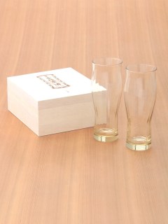 マディ(Madu)の琥珀ビアグラスセット ガラス食器・グラス