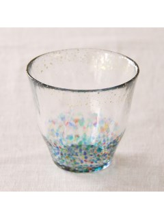マディ(Madu)のまつり金彩　ロックグラス　青 ガラス食器・グラス