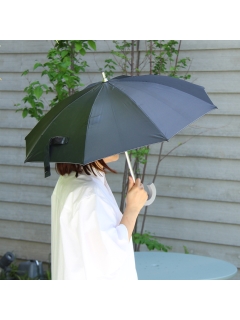 マディ(Madu)の【オンライン限定】　「-0＆」ショートスライド晴雨兼用日傘　ブラック 傘