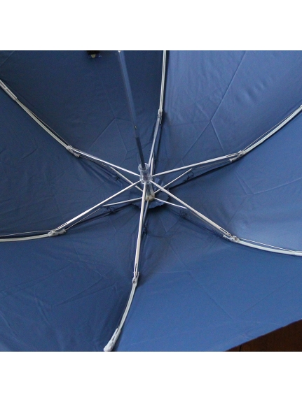 【オンライン限定】　「korko」フラワリー柄　折りたたみ晴雨兼用日傘　ネイビー（【Madu】ウェア＆グッズ/傘）の詳細画像