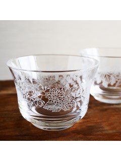 マディ(Madu)のグラス　冷茶碗　flower ガラス食器・グラス