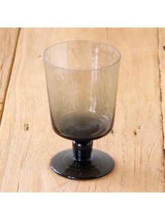 マディ(Madu)のVINO（ヴィーノ）　ステムグラス　グレー ガラス食器・グラス