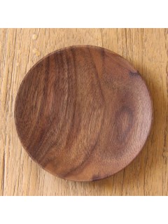 マディ(Madu)の木製 ウォールナット豆皿 L 木の食器