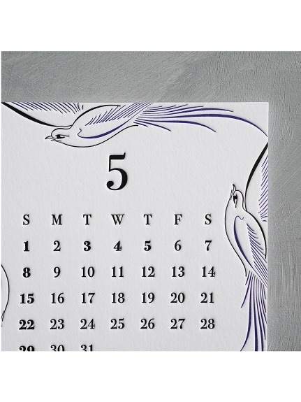 レタープレス カレンダー 2022（【Madu】インテリア雑貨/ステーショナリー）の詳細画像