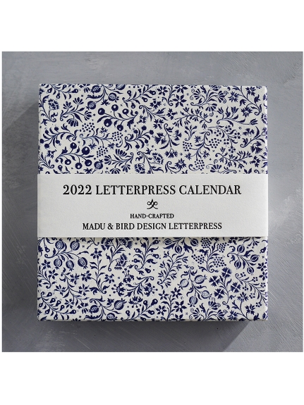 レタープレス カレンダー 2022（【Madu】インテリア雑貨/ステーショナリー）の詳細画像