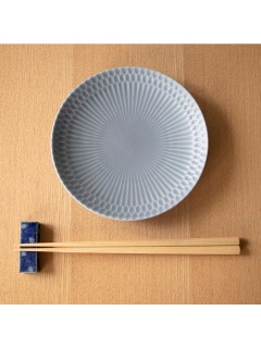 マディ(Madu)のさざなみ　16皿　ブルーグレー プレート・皿