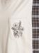 [大きいサイズ][15号 19号 ]チェック/ストライプ ポケット線画フラワー刺繍Tシャツ（トップス/カットソー）のサムネイル画像