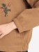 裏ボア裏毛ヴィンテージフラワー刺繍ジップアップブルゾン（アウター/ブルゾン）のサムネイル画像