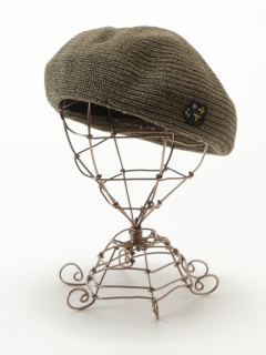 スーパーハッカ(SUPER HAKKA)のミニワッペン付きサーモベレー帽(サイズ調整可能) ベレー帽