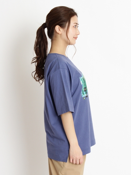 SUPER HAKKA×さわ「森へ」プリント&刺繍Tシャツ（トップス/Ｔシャツ）の詳細画像