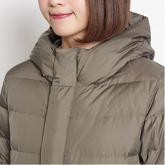 大人の水玉ダウン