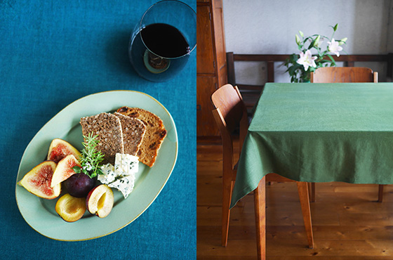 スワトウ　汕頭　リネンテーブルクロス スワトウ 汕頭 リネンテーブルクロス スワトウ・クロスステッチ手刺繍